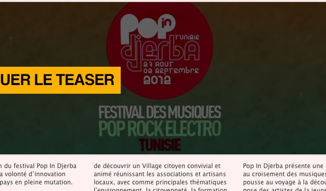 Festival Pop in Djerba