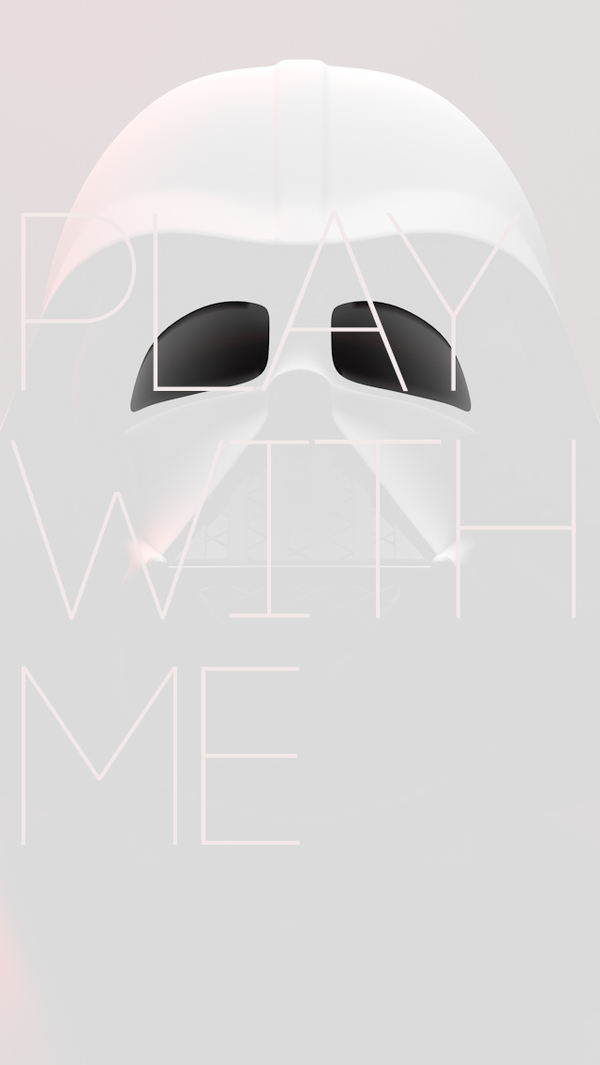 Dark vader, version blanche, © Mathieu Besson