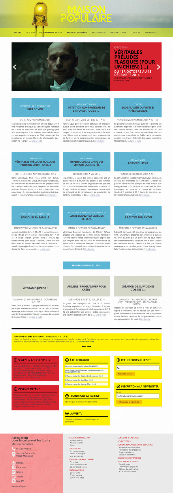 Page d'accueil