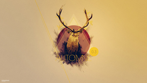 Cerf en automne