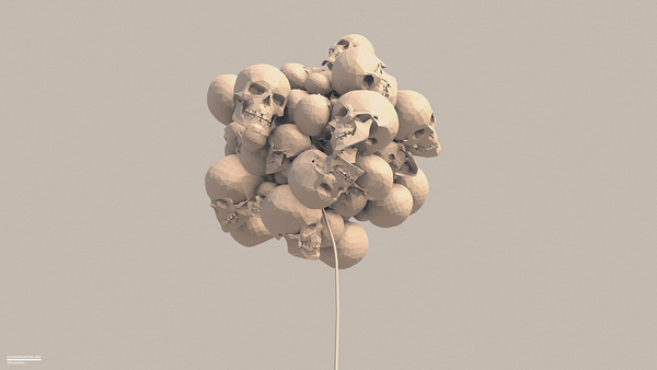 Skull Head - Low poly - 2016