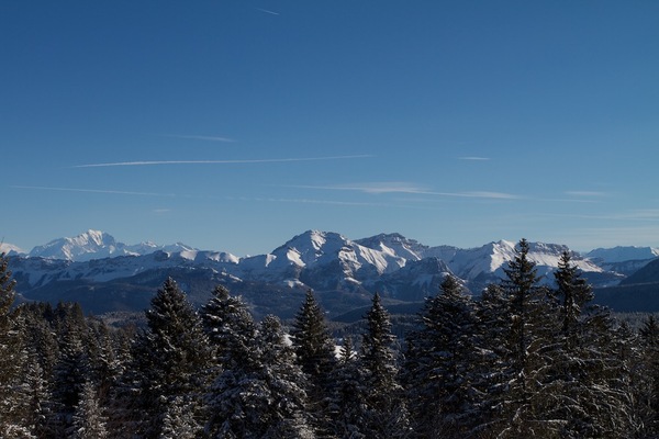 Le Mont-Blanc, vue du Revard