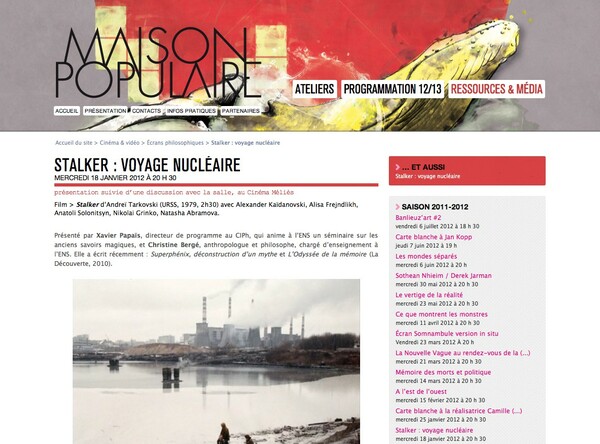 Page d'article, détail