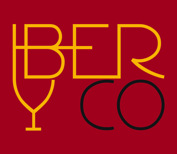 Logo jaune et noir sur fond rouge