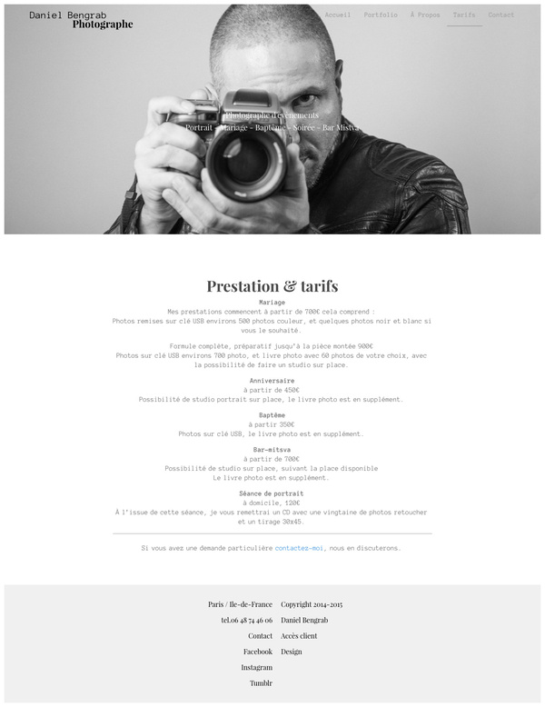 Les prestations de Daniel Bengrab, photographe à Bagnolet