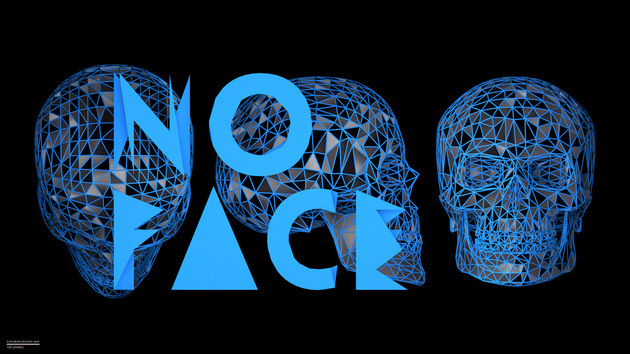 No face, en bleu