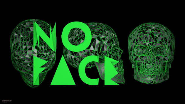 No face, en vert